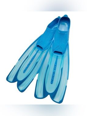 Cressi - Agua Fins Adult - Aqua Blue Size 39/40 Full Foot Made In Italy NEW